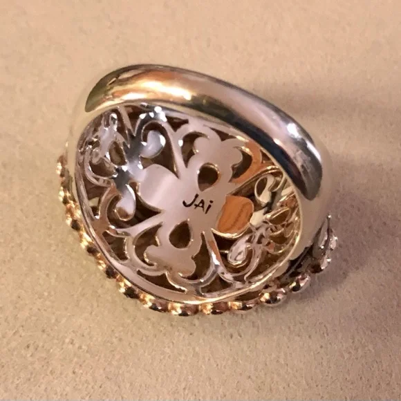 VGUC JAi by John Hardy Sterling & 14K Ring, SZ 9 - Picture 9 of 14